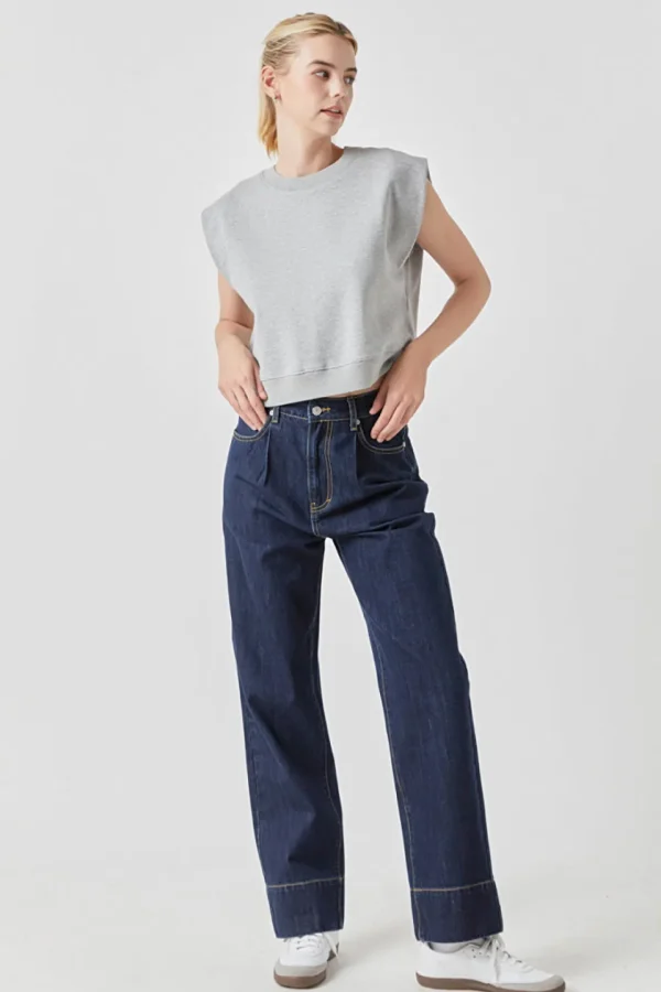 GREY LAB Tops*- Soft Muscle Sweatshirt
