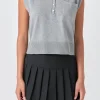 GREY LAB Sweaters & Knits | Tops*- Soft Sleeveless Knit Polo Top
