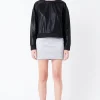 GREY LAB Skirts | Tops*- Solid Satin Fit Mini Skirt