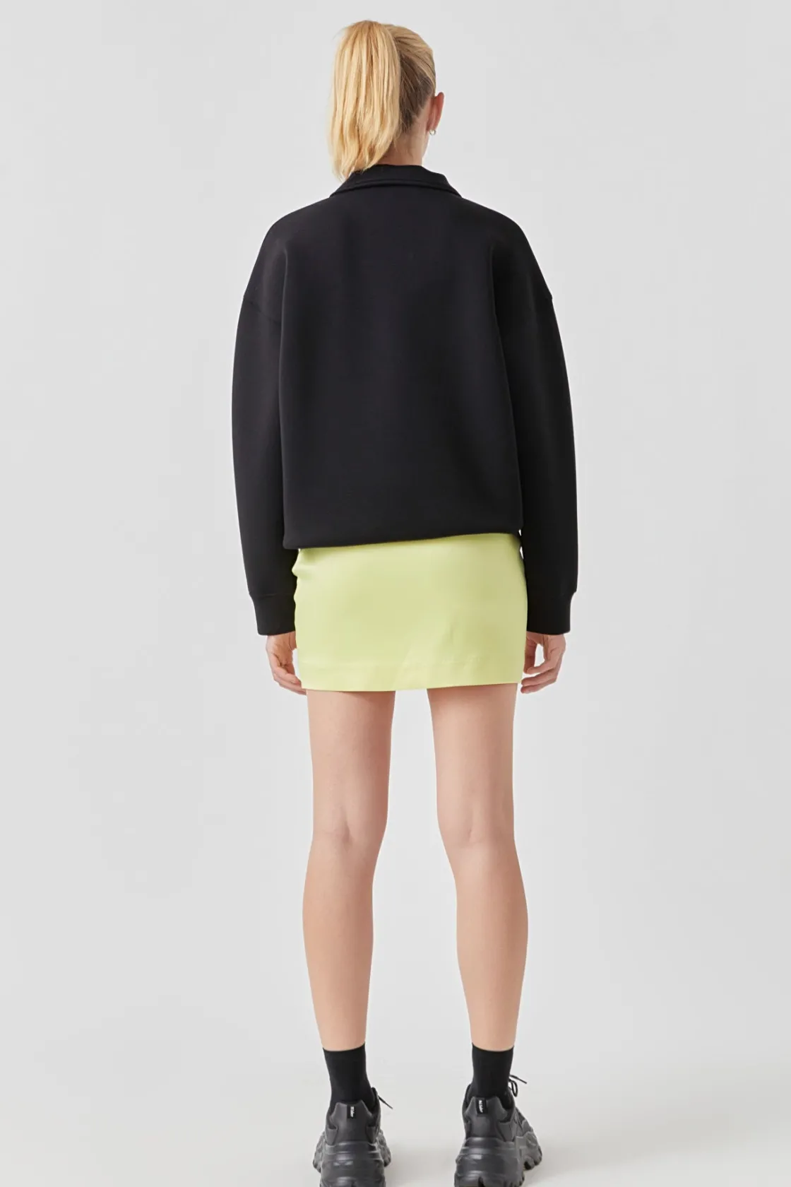 grey_lab__solid_satin_fit_10.webp GREY LAB Skirts | Tops*- Solid Satin Fit Mini Skirt