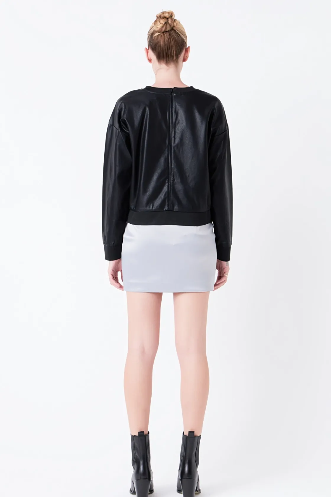 grey_lab__solid_satin_fit_2.webp GREY LAB Skirts | Tops*- Solid Satin Fit Mini Skirt