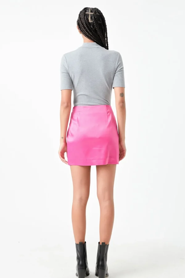 GREY LAB Skirts | Tops*- Solid Satin Fit Mini Skirt