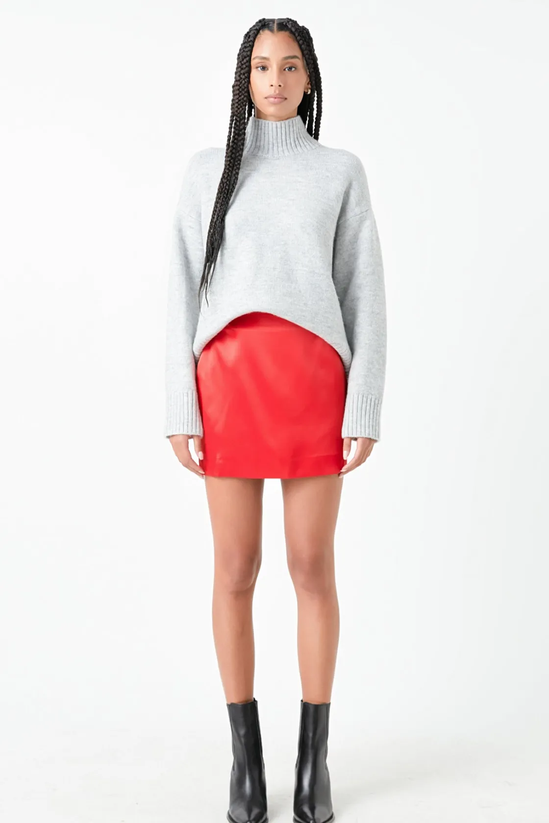 grey_lab__solid_satin_fit_28.webp GREY LAB Skirts | Tops*- Solid Satin Fit Mini Skirt