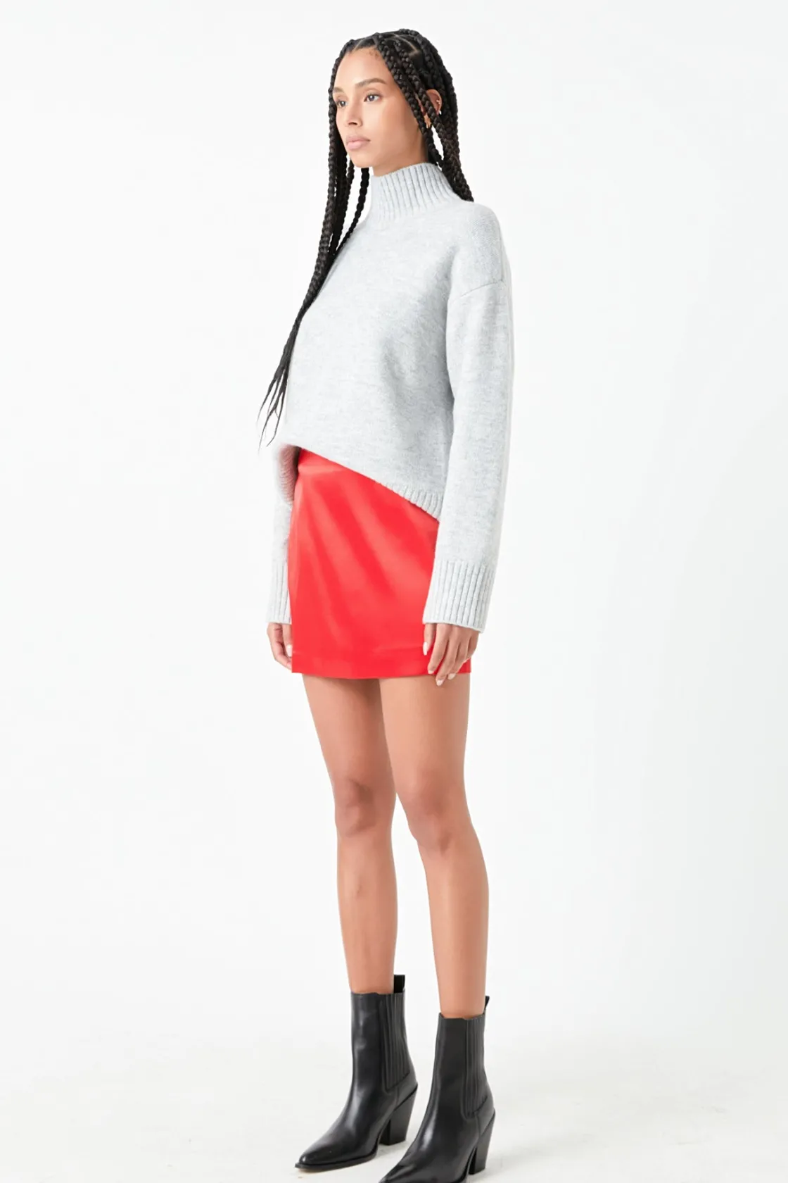 grey_lab__solid_satin_fit_29.webp GREY LAB Skirts | Tops*- Solid Satin Fit Mini Skirt