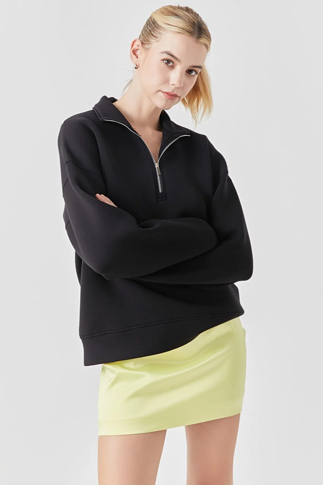 grey_lab__solid_satin_fit_4.webp GREY LAB Skirts | Tops*- Solid Satin Fit Mini Skirt