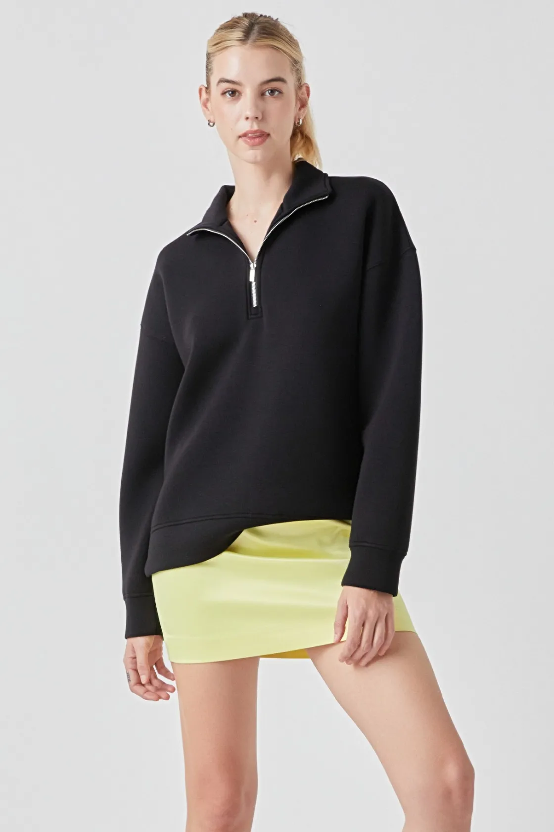 grey_lab__solid_satin_fit_6.webp GREY LAB Skirts | Tops*- Solid Satin Fit Mini Skirt