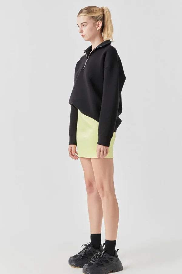 GREY LAB Skirts | Tops*- Solid Satin Fit Mini Skirt