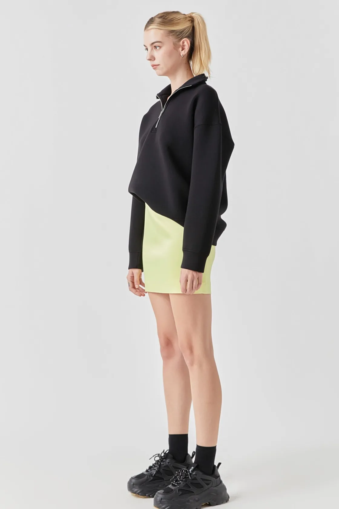 grey_lab__solid_satin_fit_7.webp GREY LAB Skirts | Tops*- Solid Satin Fit Mini Skirt