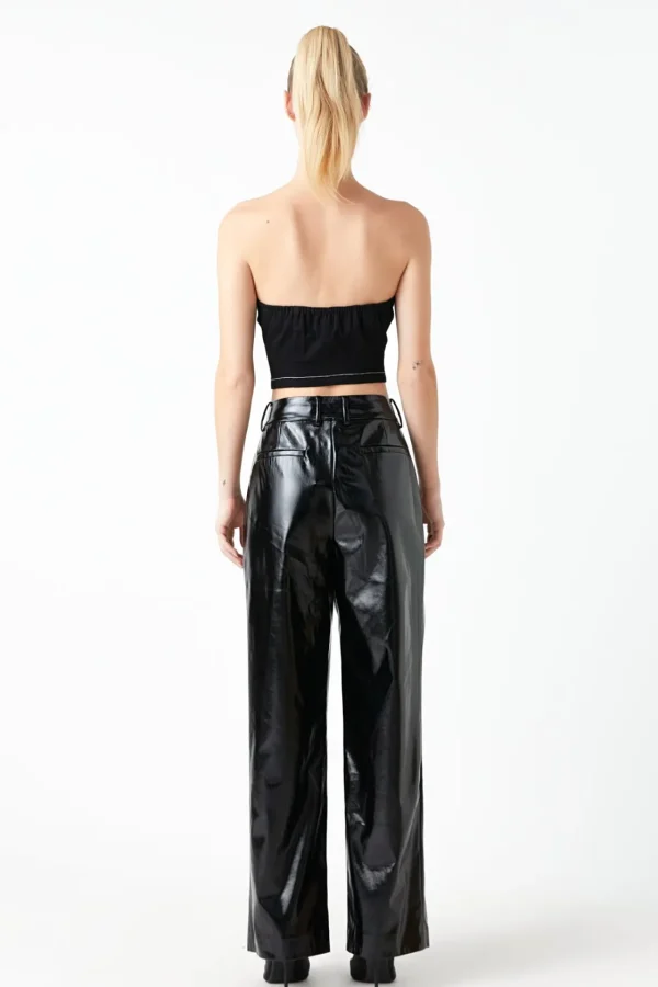 GREY LAB Tops*- Strapless Denim Top JETBLACK