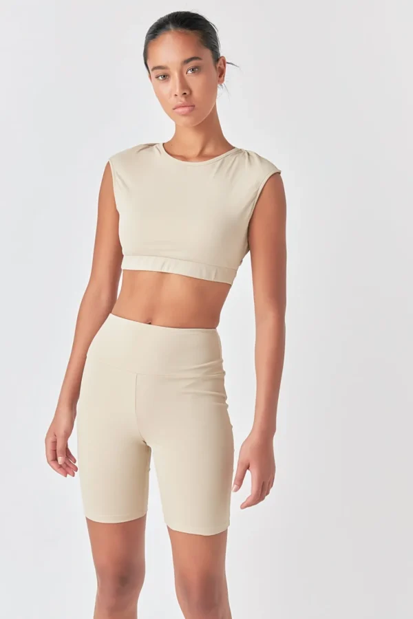 GREY LAB Tops*- Strappy Back Crop Top