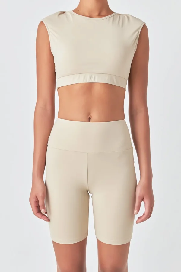 GREY LAB Tops*- Strappy Back Crop Top