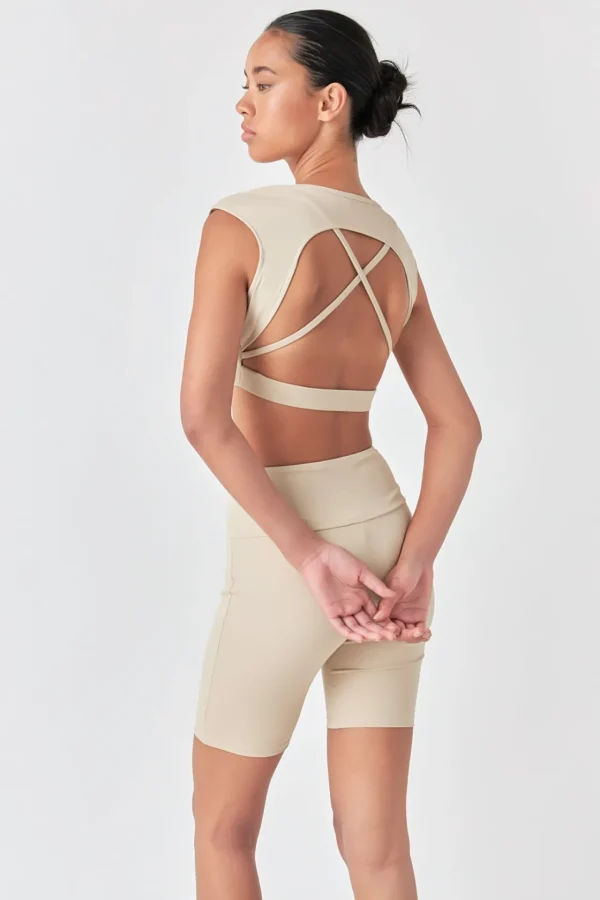 GREY LAB Tops*- Strappy Back Crop Top