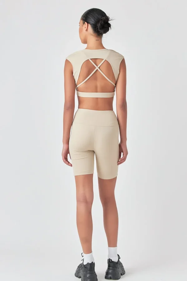 GREY LAB Tops*- Strappy Back Crop Top