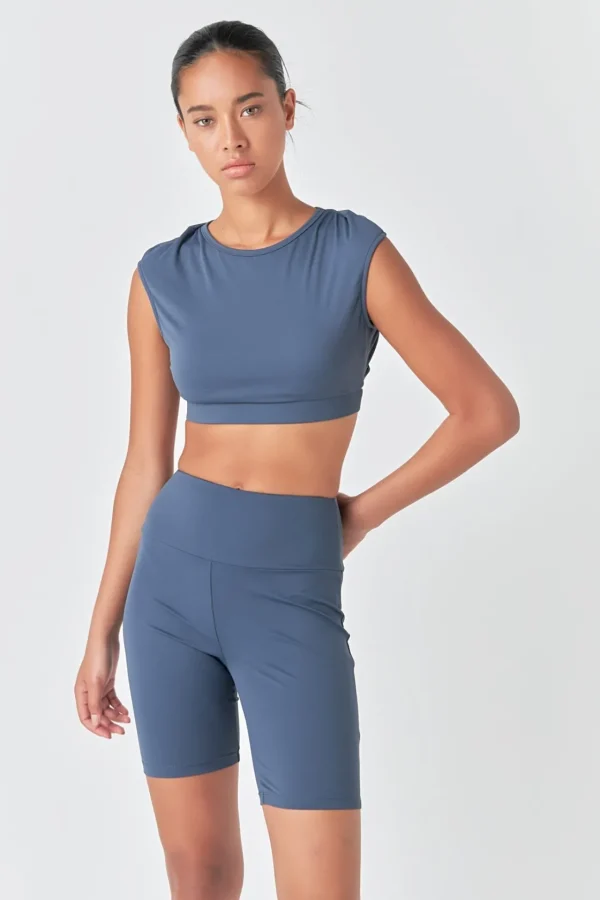 GREY LAB Tops*- Strappy Back Crop Top