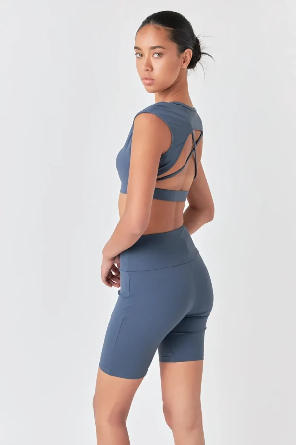 GREY LAB Tops*- Strappy Back Crop Top