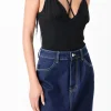 GREY LAB Tops*- Strappy Bodysuit BLACK
