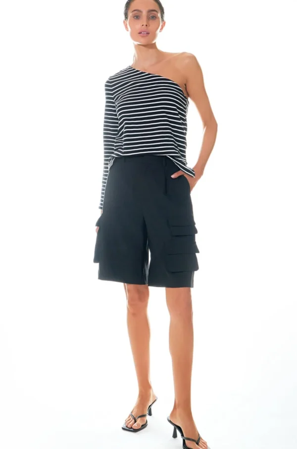 GREY LAB Tops*- Stripe One Shoulder Top