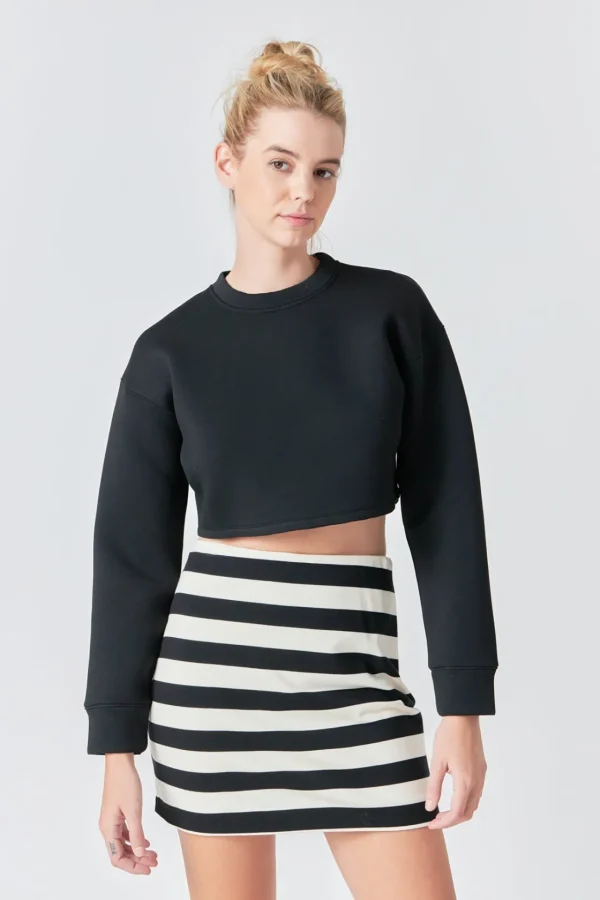 GREY LAB Skirts | Tops*- Stripe Terry Skirt