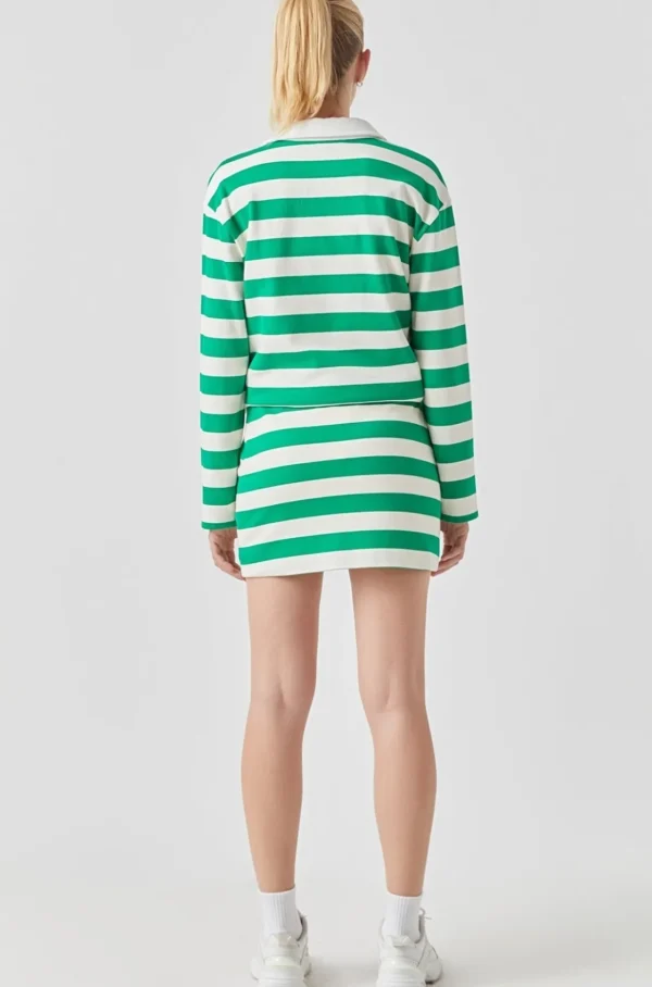 GREY LAB Skirts | Tops*- Stripe Terry Skirt