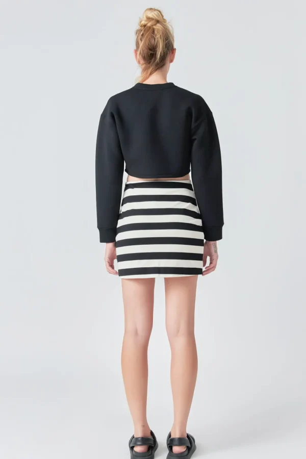 GREY LAB Skirts | Tops*- Stripe Terry Skirt