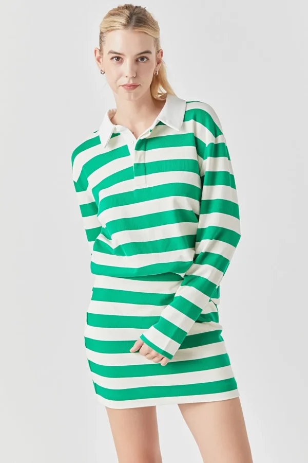 GREY LAB Skirts | Tops*- Stripe Terry Skirt