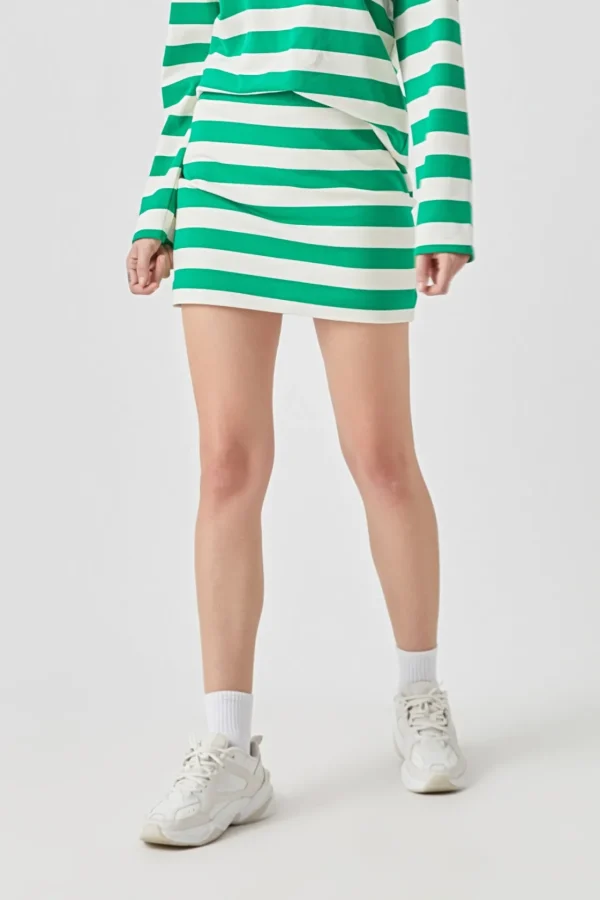 GREY LAB Skirts | Tops*- Stripe Terry Skirt