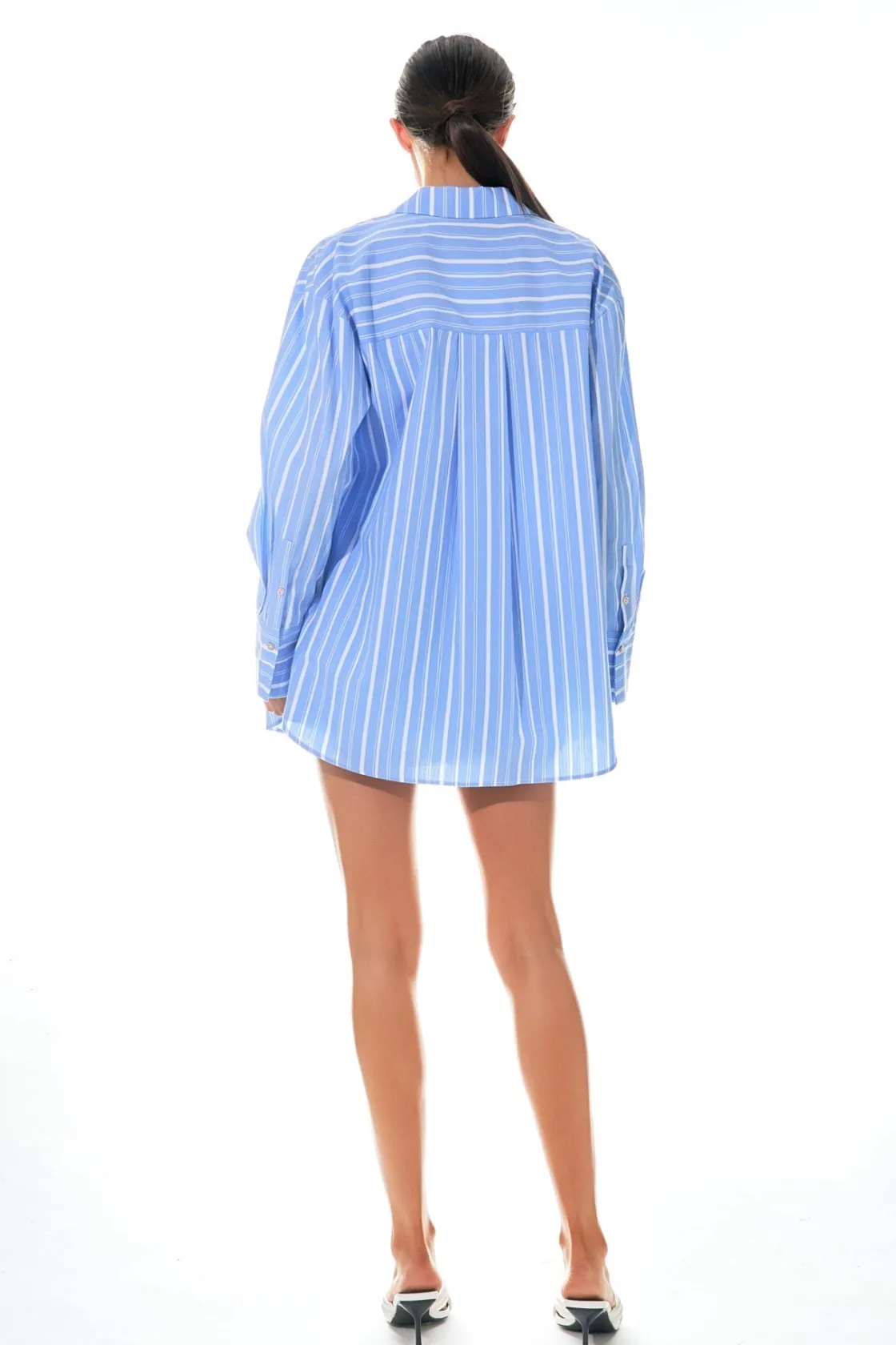 grey_lab__striped_balloon_3.webp GREY LAB Shorts & Skorts | Tops*- Striped Balloon Shorts BLUE