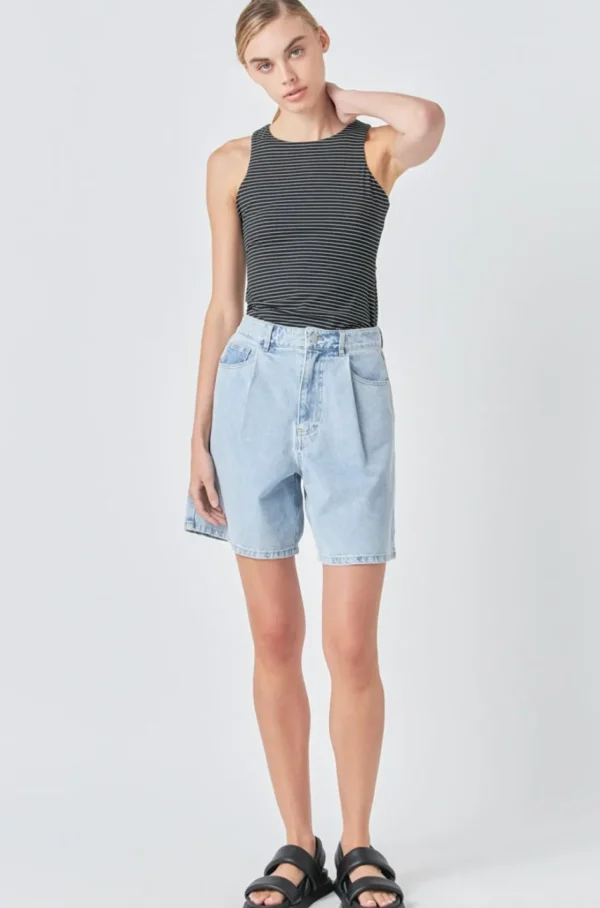 GREY LAB Tops*- Striped Bodysuit BLACK/WHITE