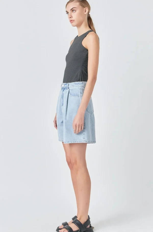 GREY LAB Tops*- Striped Bodysuit BLACK/WHITE