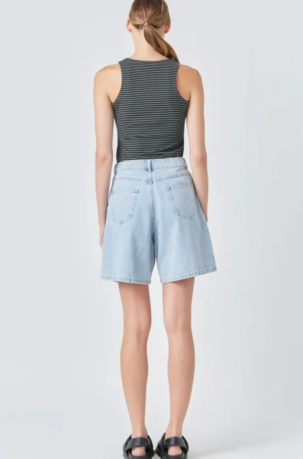 GREY LAB Tops*- Striped Bodysuit BLACK/WHITE