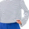 GREY LAB Tops*- Striped Cropped Top WHITE/NAVY
