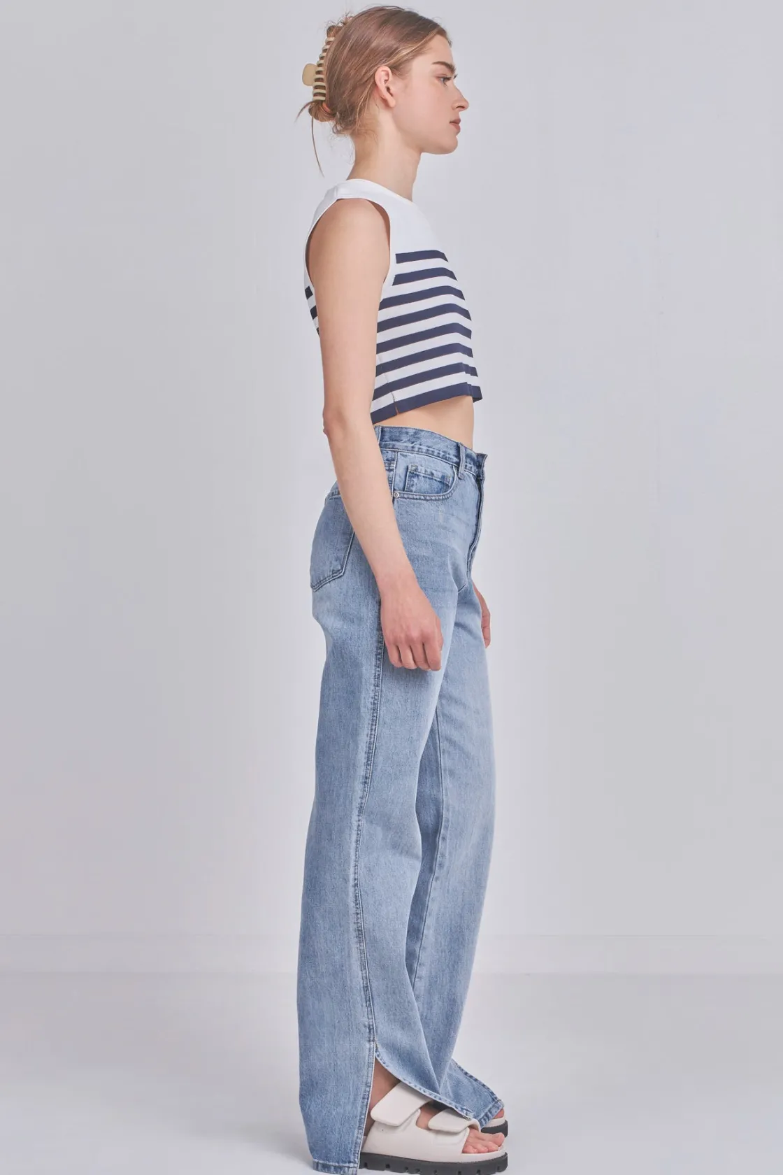 grey_lab__striped_knit_sl_7.webp GREY LAB Sweaters & Knits | Tops*- Striped Knit Sleeveless Top