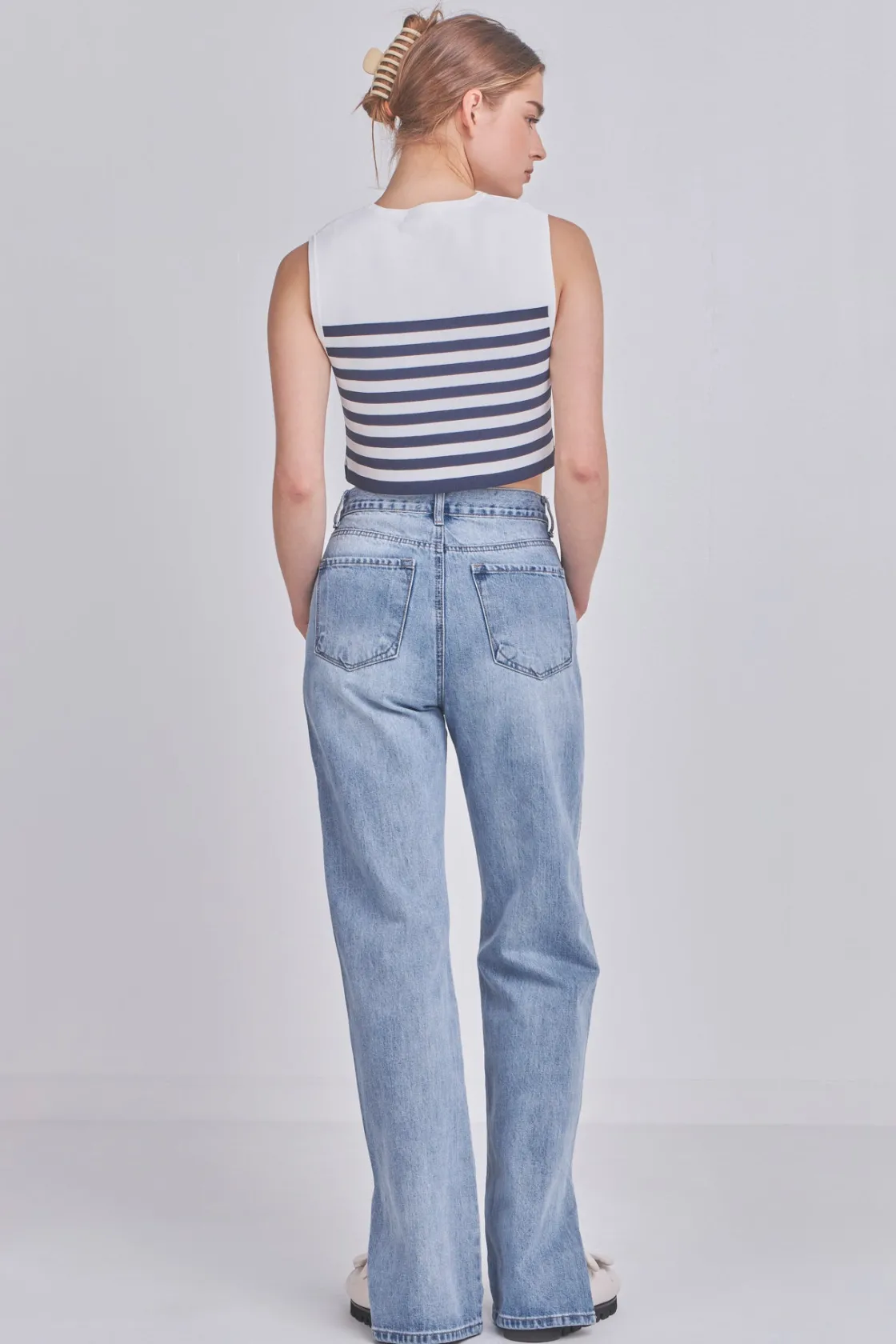 grey_lab__striped_knit_sl_8.webp GREY LAB Sweaters & Knits | Tops*- Striped Knit Sleeveless Top