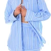 GREY LAB Shirts & Blouses | Tops*- Striped Oversized Shirt BLUE