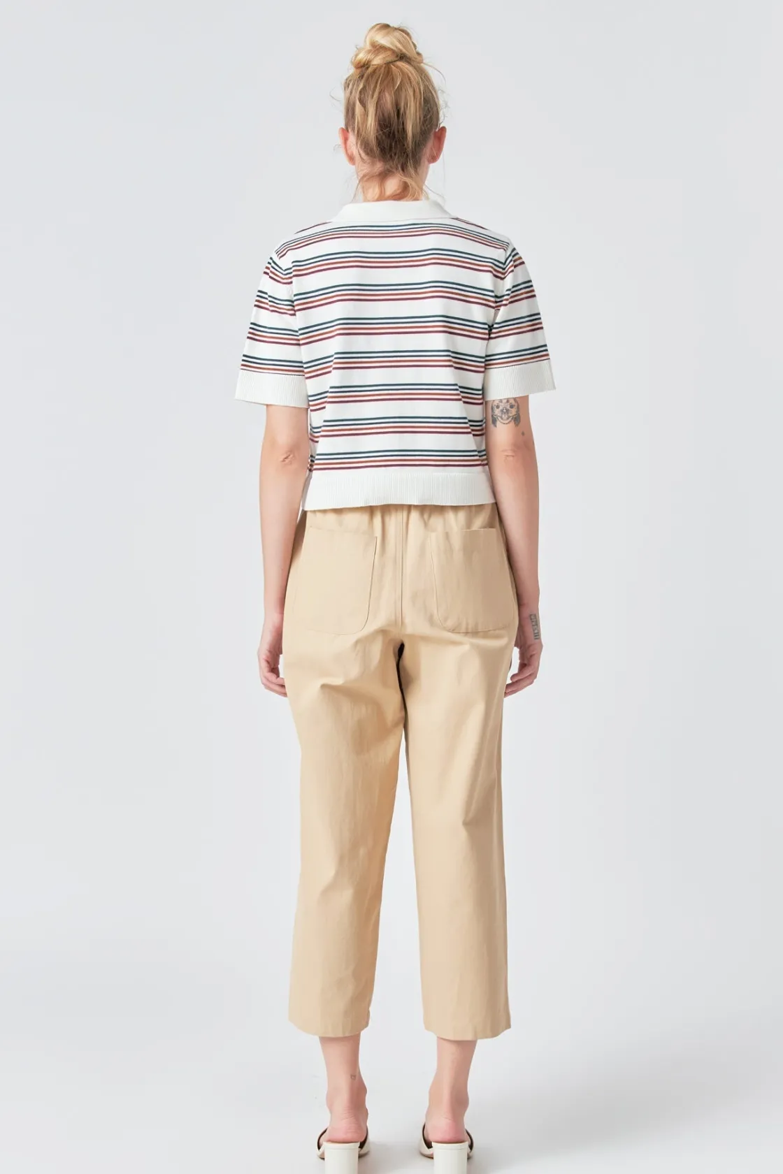 grey_lab__striped_polo_kn_3.webp GREY LAB Sweaters & Knits | Shirts & Blouses*- Striped Polo Knit Shirt MULTI