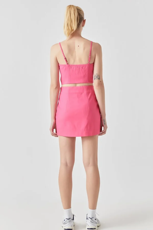 GREY LAB Tops*- Sweetheart Neck Bustier Top PINK