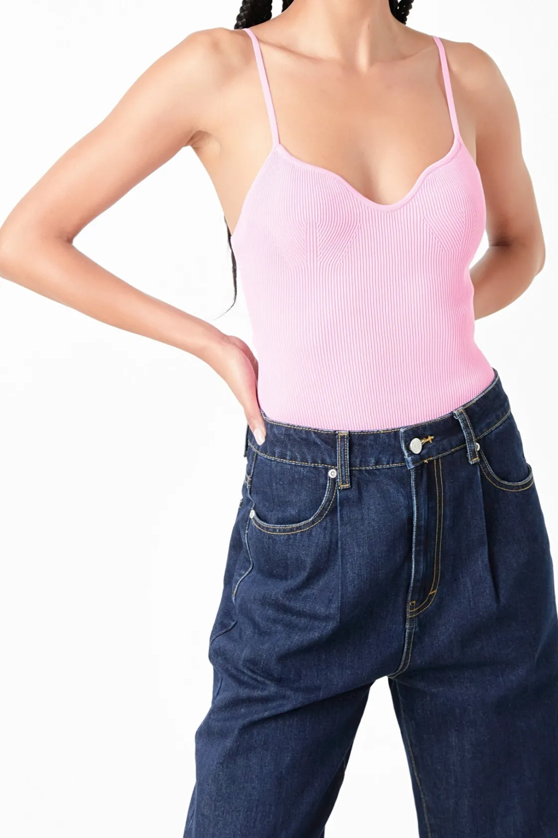 grey_lab__sweetheart_neck_6.webp GREY LAB Sweaters & Knits | Tops*- Sweetheart Neckline Knit Bodysuit