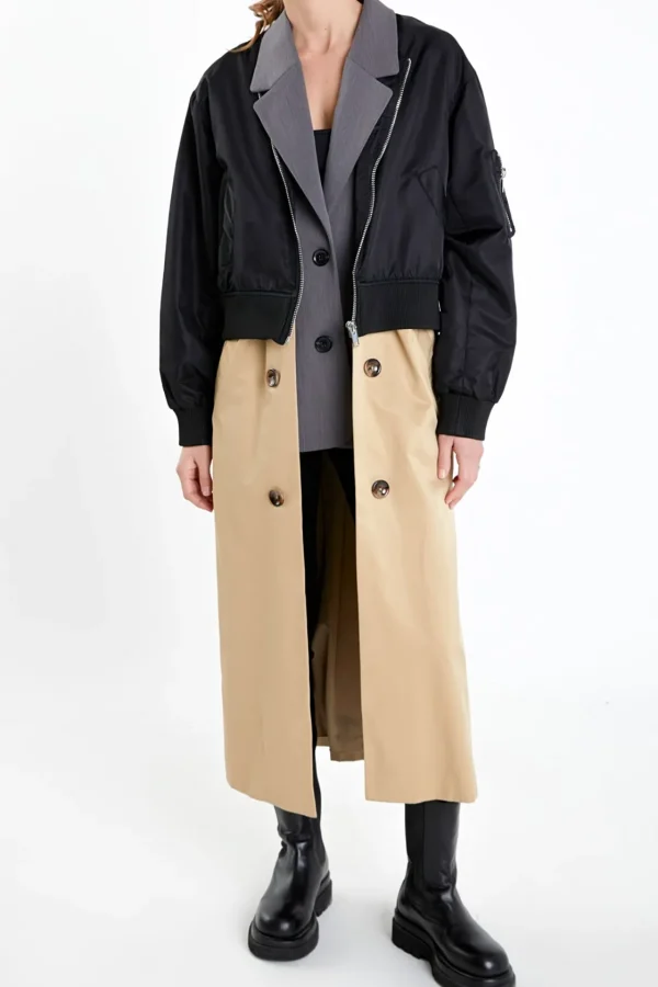 GREY LAB Jackets & Coats | Tops*- Trio Trench Coat MULTI