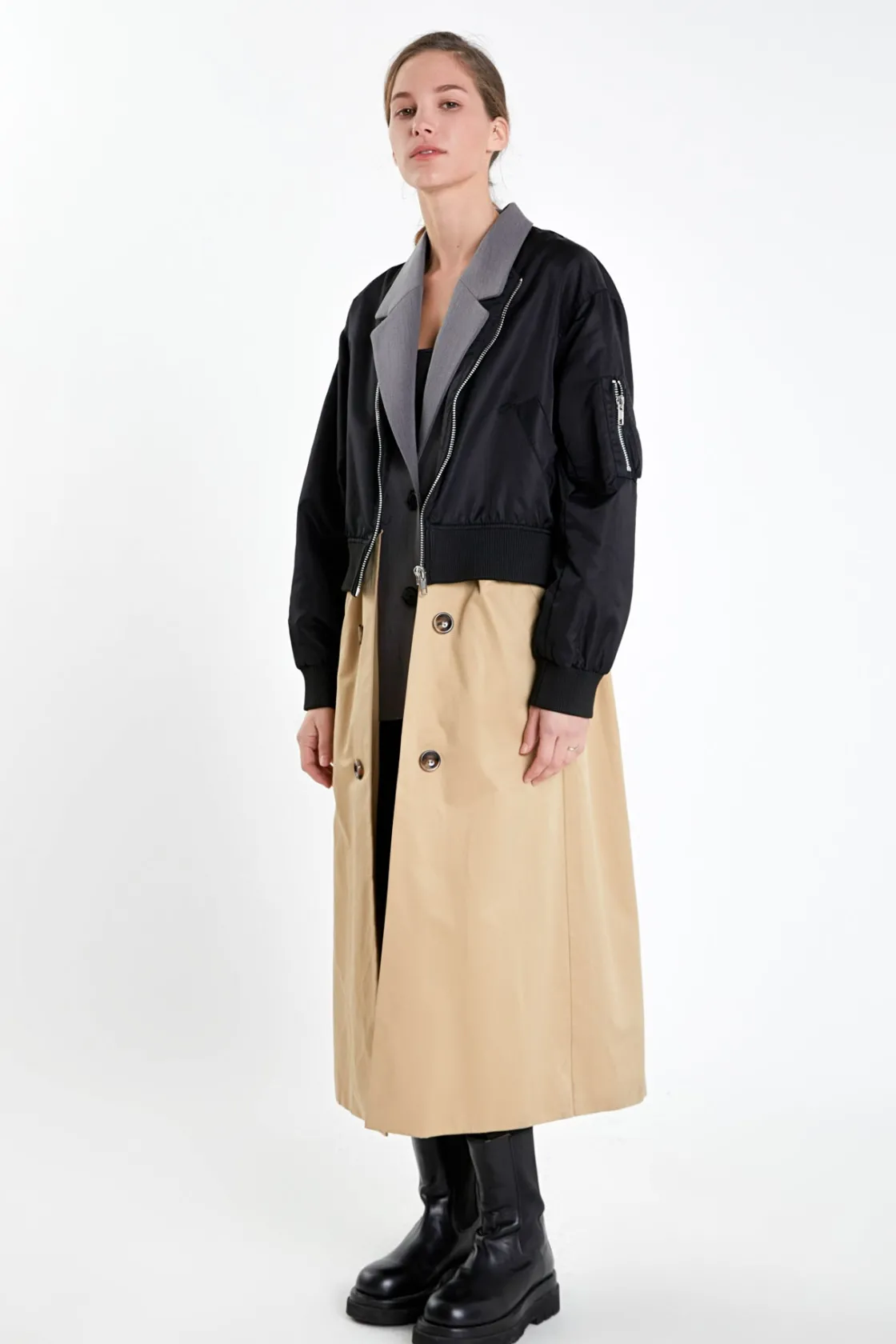grey_lab__trio_trench_coa_1.webp GREY LAB Jackets & Coats | Tops*- Trio Trench Coat MULTI