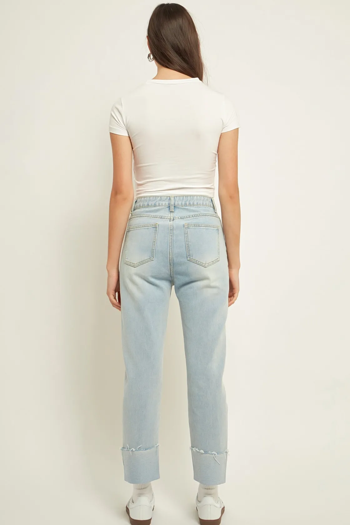 grey_lab__turn_over_hem_r_4.webp GREY LAB Denim | Tops*- Turn Over Hem Regular Fit Jeans DENIM