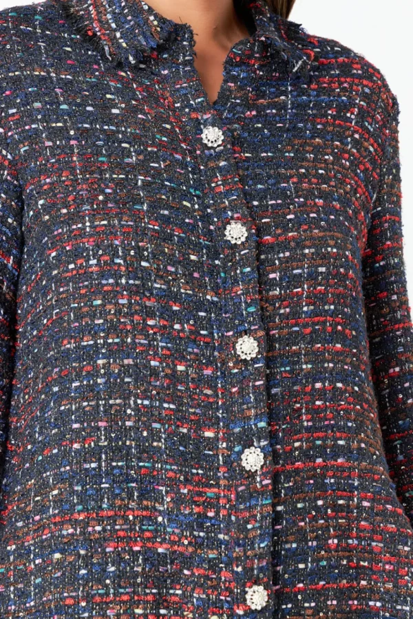 GREY LAB Shirts & Blouses | Tops*- Tweed Shirting MULTI