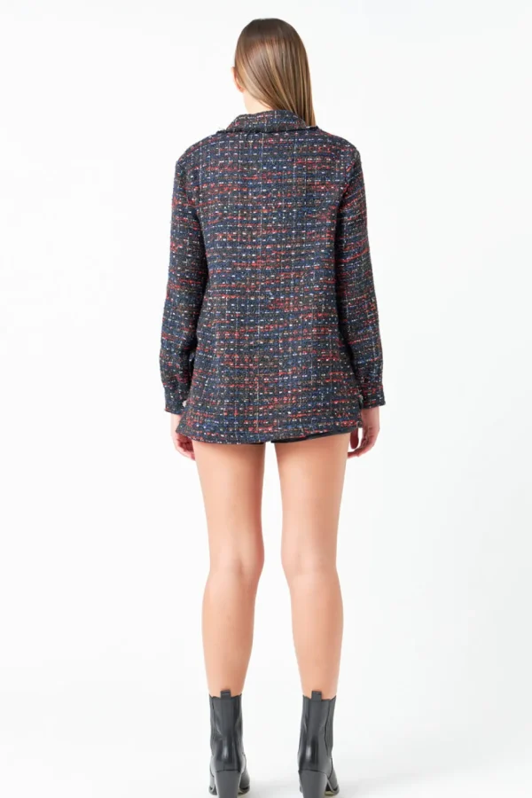 GREY LAB Shirts & Blouses | Tops*- Tweed Shirting MULTI