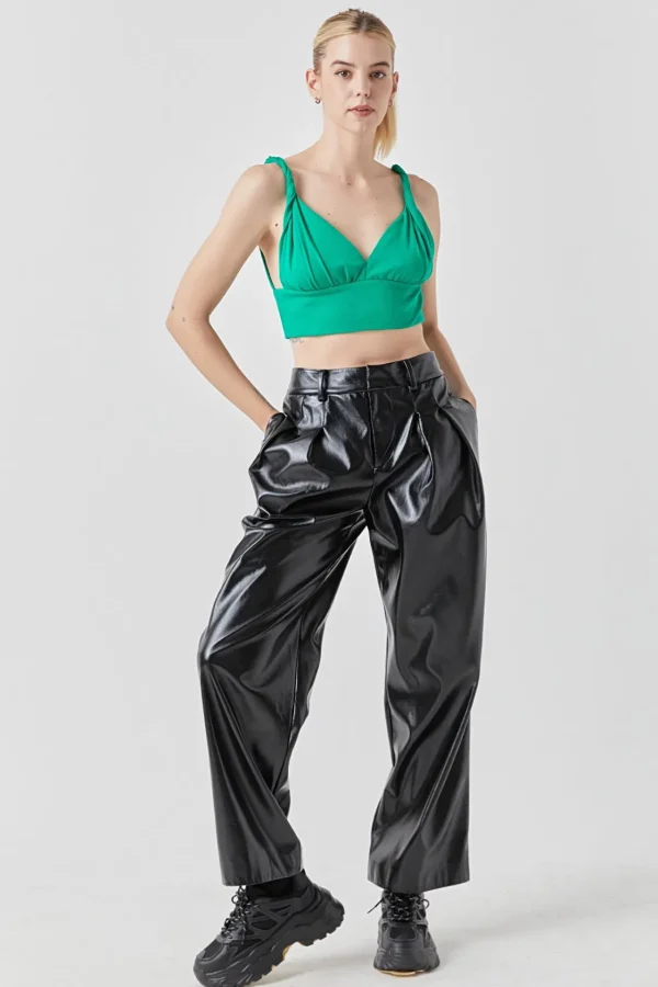 GREY LAB Tops*- Twisted Strap Tank Top GREEN