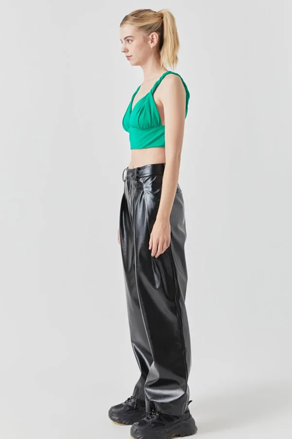 GREY LAB Tops*- Twisted Strap Tank Top GREEN