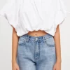 GREY LAB Tops*- Two-way Neckline Balloon T-Shirts