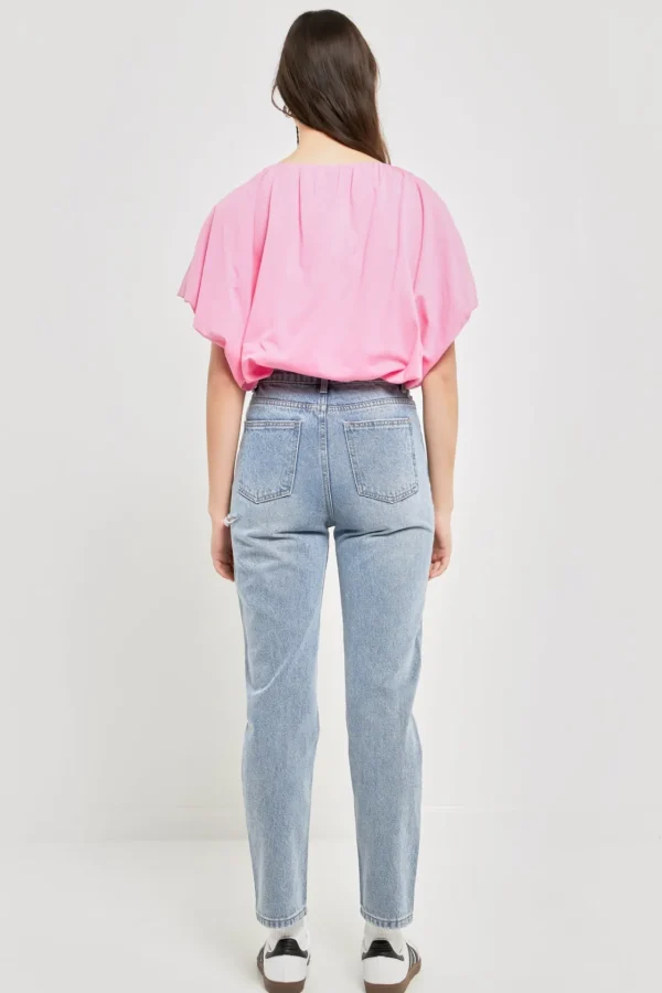 GREY LAB Tops*- Two-way Neckline Balloon T-Shirts