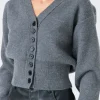 GREY LAB Sweaters & Knits | Tops*- V-neck Detailed Cardigan CHARCOAL