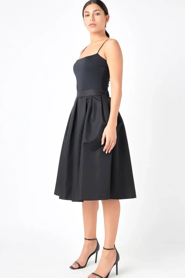 GREY LAB Skirts*- Voluminous Midi Skirt BLACK