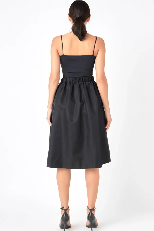 GREY LAB Skirts*- Voluminous Midi Skirt BLACK