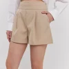 GREY LAB Shorts & Skorts | Tops*- Waist Band Detail Shorts BEIGE